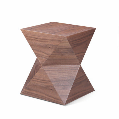 Mesa contemporánea de la sala de estar de madera maciza/mesa de pedestal cuadrado