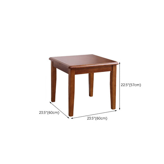 Mesa tradicional madera sólida 4 patas mesa de estar de sala de estar