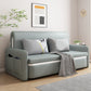 Contemporary 35.43" H Faux Leather Square Arm Sofa Bed for Apartment Pea Green Clearhalo 'furn' 'furn_sofas' 'Furniture' 'Living Room Furniture' 'Sofa' 'sofas' 6280059
