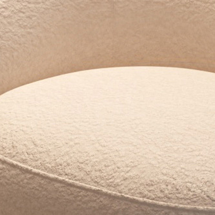 Zeitgenössischer weißer Wolle Hangarm gekrümmtes Sofa für Wohnzimmer