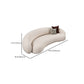 Zeitgenössischer weißer Wolle Hangarm gekrümmtes Sofa für Wohnzimmer