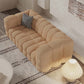 Brone Contemporary  Wool Sofa with Biscuit Back and Tuxedo Arm