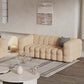 Brone Contemporary  Wool Sofa with Biscuit Back and Tuxedo Arm