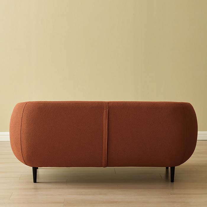 Contemporary Wool Standard Sofa with Tight Back and Tuxedo Arm