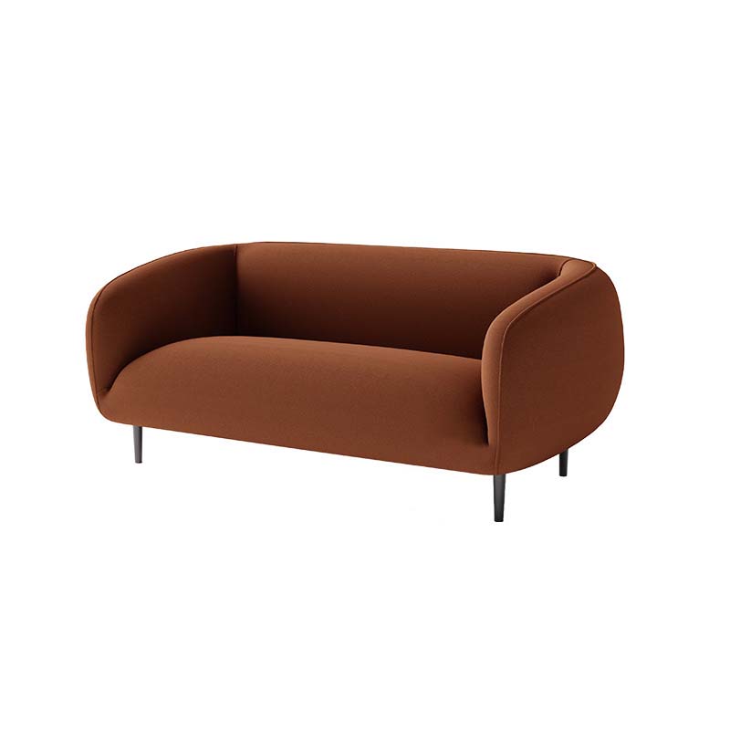 Contemporary Wool Standard Sofa with Tight Back and Tuxedo Arm
