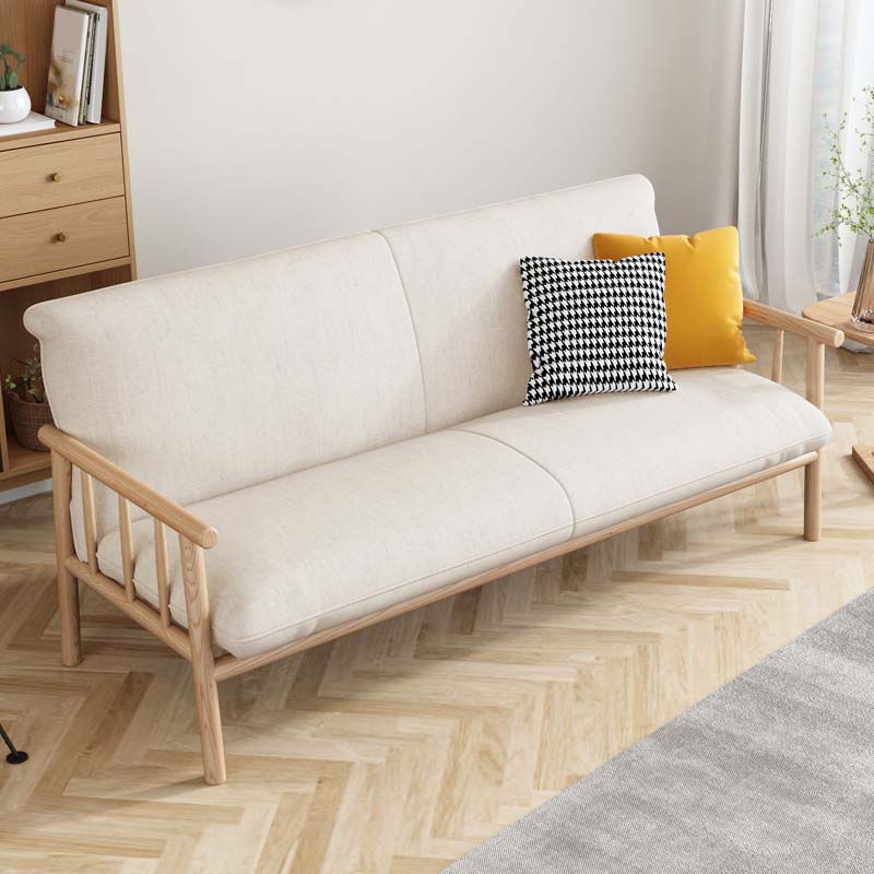 Modern 30.31" H Cotton Blend Wood Frame Square Arm Sofa for Living Room Clearhalo 'furn' 'furn_sofas' 'Furniture' 'Living Room Furniture' 'Sofa' 'sofas' 6280120