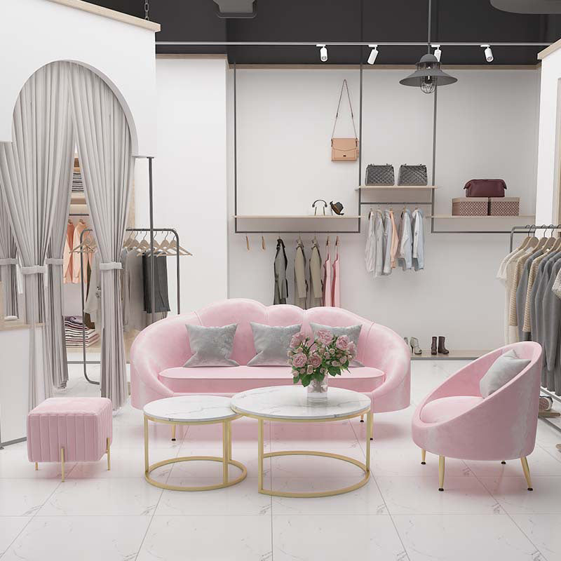 Sofá de terciopelo contemporáneo con brazo inclinado y espalda apretada para apartamento