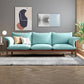 3-Seater 32.67" H Solid Wood Frame Pillow Top Arm Sofa for Living Room Walnut Green Clearhalo 'furn' 'furn_sofas' 'Furniture' 'Living Room Furniture' 'Sofa' 'sofas' 6280180