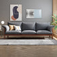 3-Seater 32.67" H Solid Wood Frame Pillow Top Arm Sofa for Living Room Walnut Dark Gray Clearhalo 'furn' 'furn_sofas' 'Furniture' 'Living Room Furniture' 'Sofa' 'sofas' 6280185