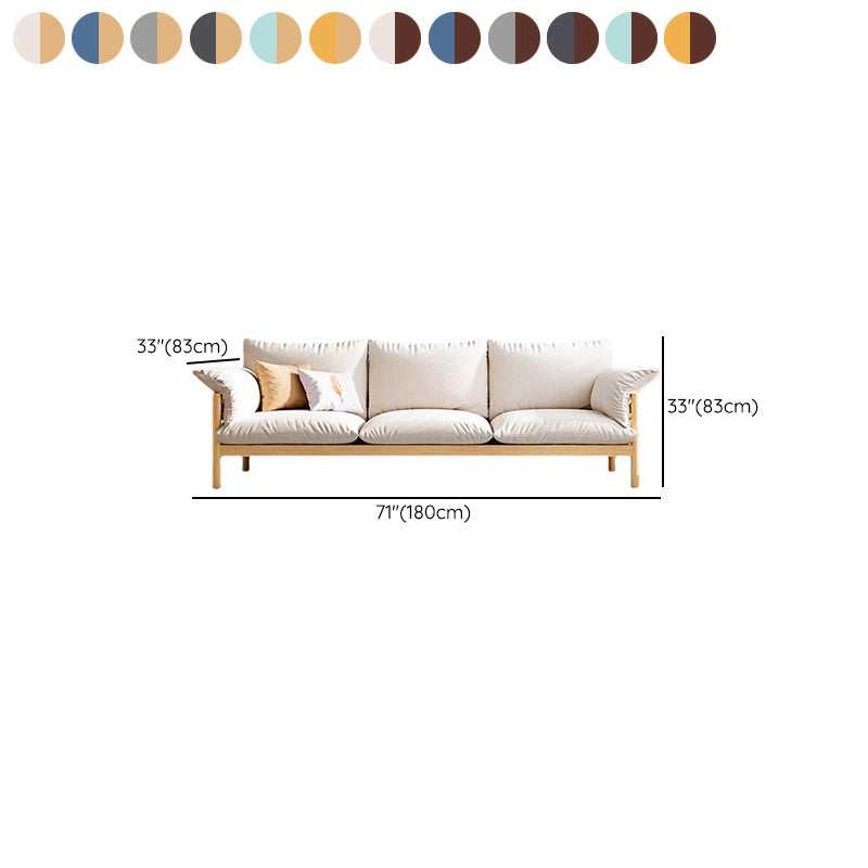 3-Seater 32.67" H Solid Wood Frame Pillow Top Arm Sofa for Living Room Clearhalo 'furn' 'furn_sofas' 'Furniture' 'Living Room Furniture' 'Sofa' 'sofas' 6280194