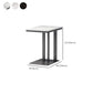 Contemporary Metal C Side Table Slate Top Rectangular Side Table
