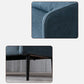 Contemporary Faux Leather Sofa Square Arm Loveseat for Apartment