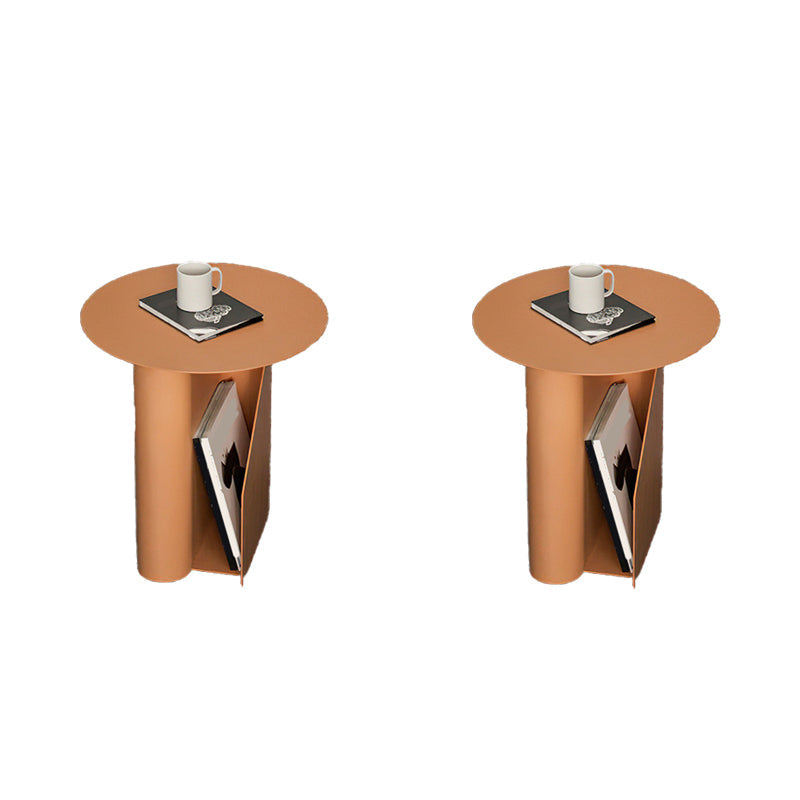 Tavolo di estremità del piedistallo alto 18,5 "TABELLO DI MIDUILO DI MID secolo.