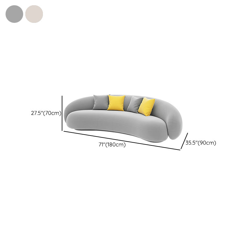 Contemporary Velvet/Wool Sofa with Tuxedo Arm and Tight Back Clearhalo 'furn' 'furn_sofas' 'Furniture' 'Living Room Furniture' 'Sofa' 'sofas' 6280328