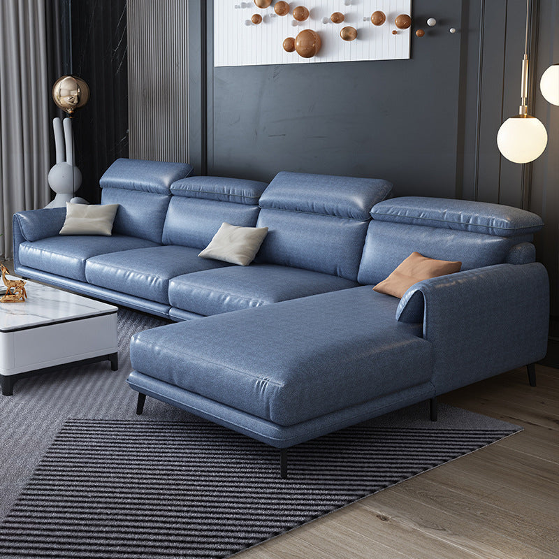 Stile moderno sciolto posteriore sciolto sezionale cuscino braccio 4 posti sezionale