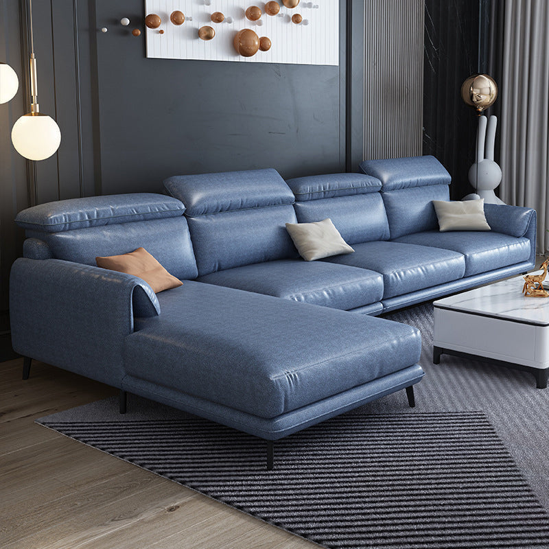 Stile moderno sciolto posteriore sciolto sezionale cuscino braccio 4 posti sezionale