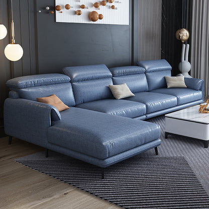 Stile moderno sciolto posteriore sciolto sezionale cuscino braccio 4 posti sezionale