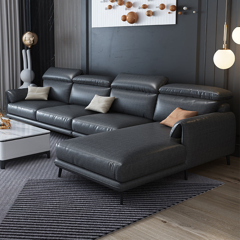 Stile moderno sciolto posteriore sciolto sezionale cuscino braccio 4 posti sezionale