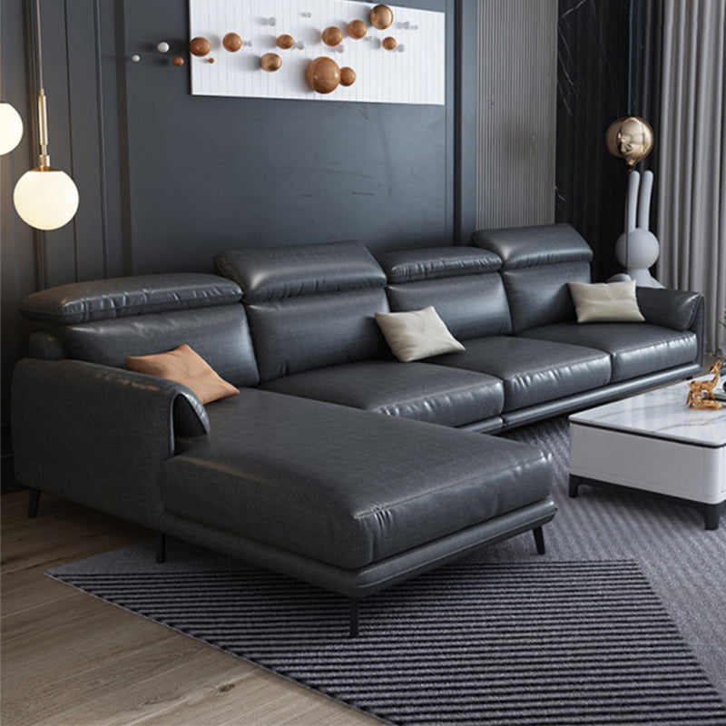 Stile moderno sciolto posteriore sciolto sezionale cuscino braccio 4 posti sezionale