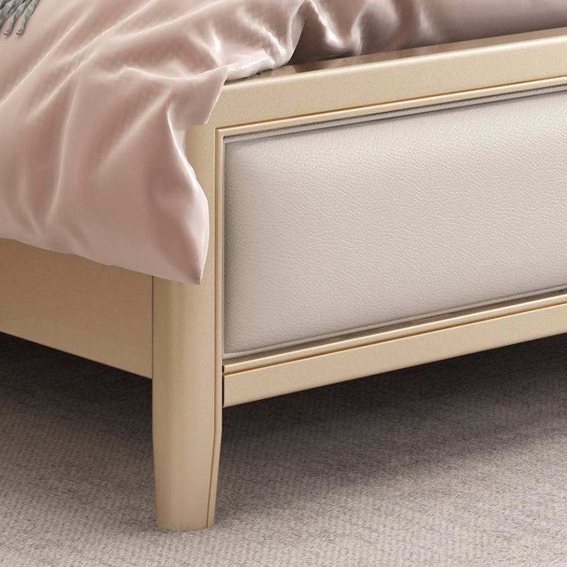 Cadre de lit en bois de pin pour mousse standard victorien avec des jambes en or personnalisées