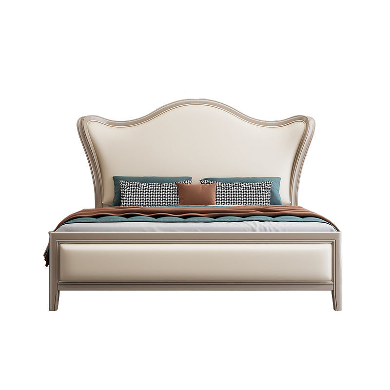 Cadre de lit en bois de pin pour mousse standard victorien avec des jambes en or personnalisées