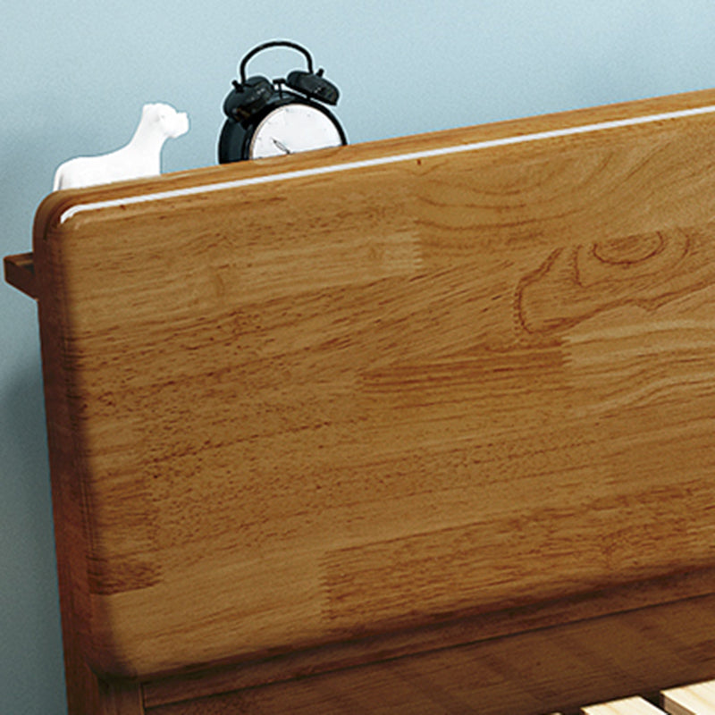 Solid Wood Rectangular Standard Bed Headboard Bed with Custom Legs Clearhalo 'Bedroom Furniture' 'Beds' 'furn' 'furn_beds' 'Furniture' 6280619