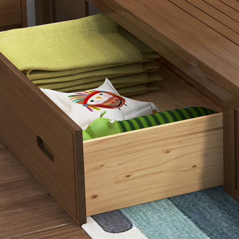 Solid Wood Rectangular Standard Bed Headboard Bed with Custom Legs Clearhalo 'Bedroom Furniture' 'Beds' 'furn' 'furn_beds' 'Furniture' 6280620