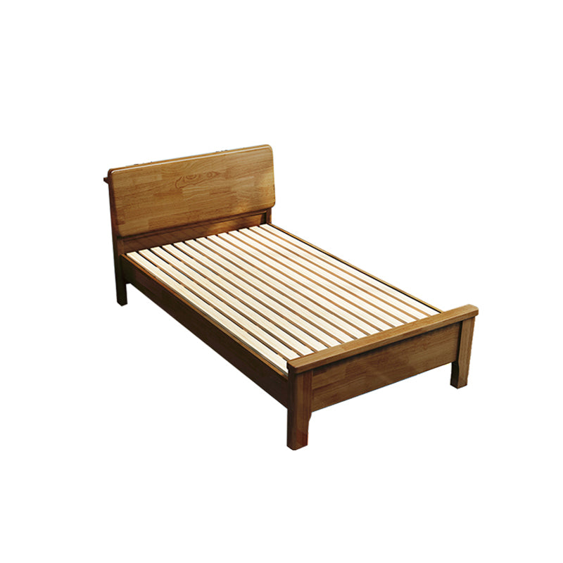 Solid Wood Rectangular Standard Bed Headboard Bed with Custom Legs Clearhalo 'Bedroom Furniture' 'Beds' 'furn' 'furn_beds' 'Furniture' 6280623