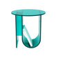 Modern Acrylic End Slide Table Round Corner Table with Storage