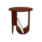 Modern Acrylic End Slide Table Round Corner Table with Storage