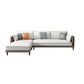 MODERNE 35.43 "H FAUX CHAUX SQUARE SALA SOFA et chaise pour le salon