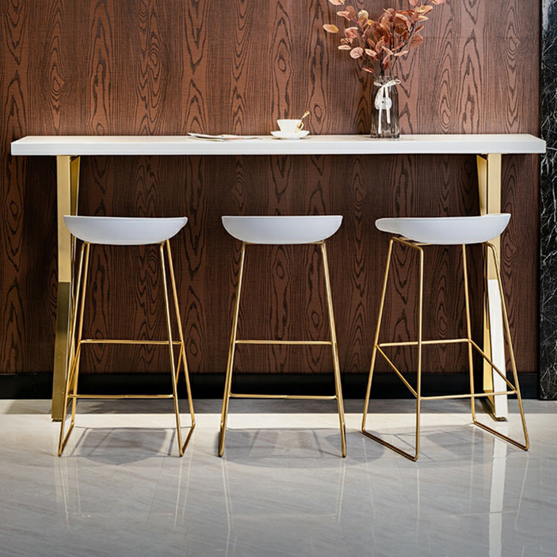 Glam rechthoekige pubtafelset 1/4-delige barkruk en tafelset