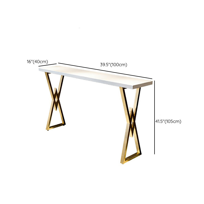 Glam rechthoekige pubtafelset 1/4-delige barkruk en tafelset