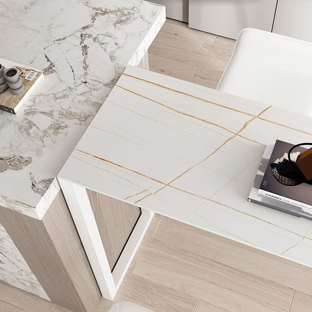 Moderner Steinstangen -Tisch Set 1/3/5 Stücke feste Zählerhöhe Set Set