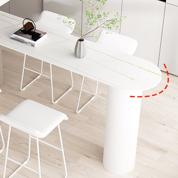 Moderner Steinstangen -Tisch Set 1/3/5 Stücke feste Zählerhöhe Set Set