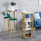 Industrielles Pub-Ess-Set, 1/2/3-teilig, Barhocker und Tisch-Set