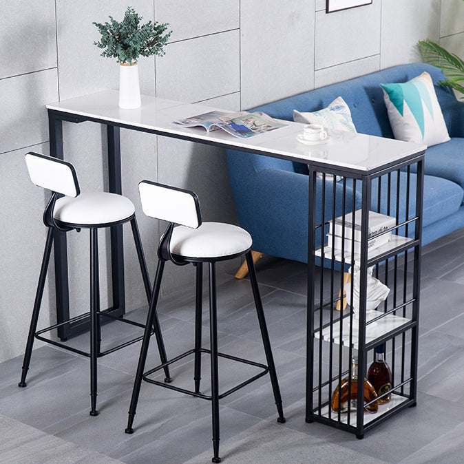 Industrielles Pub-Ess-Set, 1/2/3-teilig, Barhocker und Tisch-Set