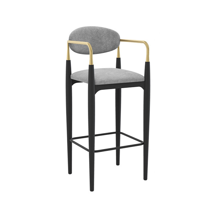 Industrial Pub Dining Set 1/3/5 Pieces Rectangular Bar Stool and Table Set Black 30"H Stool (Single) Clearhalo 'Bar Furniture' 'furn' 'furn_home_bar_bar_sets' 'Furniture' 'Home Bars & Bar Sets' 'home_bar_bar_sets' 'Kitchen & Dining Furniture' 6280982