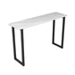 Industrial Pub Dining Set 1/3/5 Pieces Rectangular Bar Stool and Table Set White 78.7"L x 23.6"W Clearhalo 'Bar Furniture' 'furn' 'furn_home_bar_bar_sets' 'Furniture' 'Home Bars & Bar Sets' 'home_bar_bar_sets' 'Kitchen & Dining Furniture' 6280986