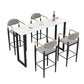 Industrial Pub Dining Set 1/3/5 Pieces Rectangular Bar Stool and Table Set Clearhalo 'Bar Furniture' 'furn' 'furn_home_bar_bar_sets' 'Furniture' 'Home Bars & Bar Sets' 'home_bar_bar_sets' 'Kitchen & Dining Furniture' 6280988