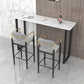 Industrial Pub Dining Set 1/3/5 Pieces Rectangular Bar Stool and Table Set Clearhalo 'Bar Furniture' 'furn' 'furn_home_bar_bar_sets' 'Furniture' 'Home Bars & Bar Sets' 'home_bar_bar_sets' 'Kitchen & Dining Furniture' 6280990