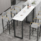 Industrial Pub Dining Set 1/3/5 Pieces Rectangular Bar Stool and Table Set Clearhalo 'Bar Furniture' 'furn' 'furn_home_bar_bar_sets' 'Furniture' 'Home Bars & Bar Sets' 'home_bar_bar_sets' 'Kitchen & Dining Furniture' 6280993