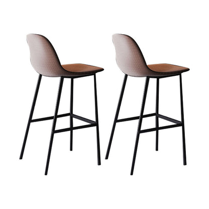 1/2/4/5 Pieces Bar Stool and Table Set Rectangular Pub Table Set Brown 30"H Stools (Set of 2) Clearhalo 'Bar Furniture' 'furn' 'furn_home_bar_bar_sets' 'Furniture' 'Home Bars & Bar Sets' 'home_bar_bar_sets' 'Kitchen & Dining Furniture' 6281068