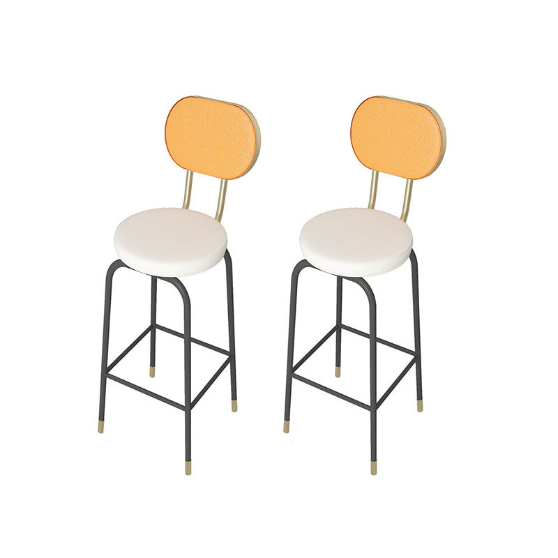 Industrial Bar Table Set 1/2/3 Pieces Bar Stool and Table Set White 30"H Stools (Set of 2) Clearhalo 'Bar Furniture' 'furn' 'furn_home_bar_bar_sets' 'Furniture' 'Home Bars & Bar Sets' 'home_bar_bar_sets' 'Kitchen & Dining Furniture' 6281088