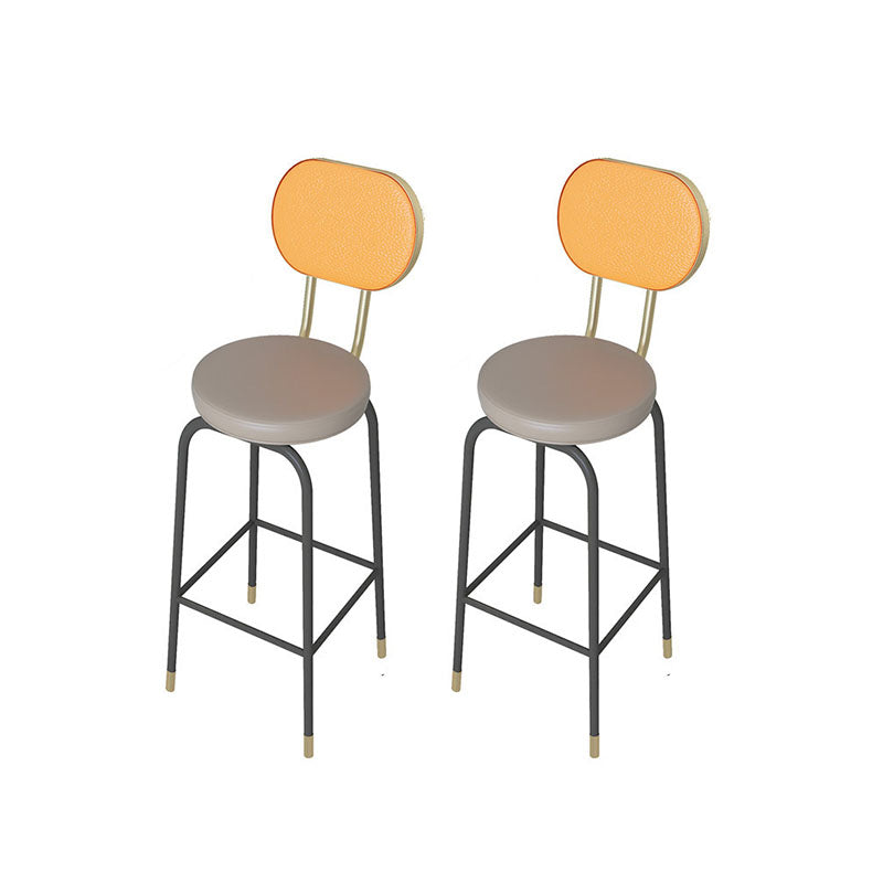 Industrial Bar Table Set 1/2/3 Pieces Bar Stool and Table Set Grey 30"H Stools (Set of 2) Clearhalo 'Bar Furniture' 'furn' 'furn_home_bar_bar_sets' 'Furniture' 'Home Bars & Bar Sets' 'home_bar_bar_sets' 'Kitchen & Dining Furniture' 6281090