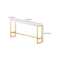 Glam Bar-height Table Faux Marble and White Bar Table for Patio Use Clearhalo 'Bar Furniture' 'Bar Tables' 'bar_tables' 'furn' 'furn_bar_tables' 'Furniture' 'Kitchen & Dining Furniture' 6283250