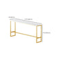 Glam Bar-height Table Faux Marble and White Bar Table for Patio Use Clearhalo 'Bar Furniture' 'Bar Tables' 'bar_tables' 'furn' 'furn_bar_tables' 'Furniture' 'Kitchen & Dining Furniture' 6283253