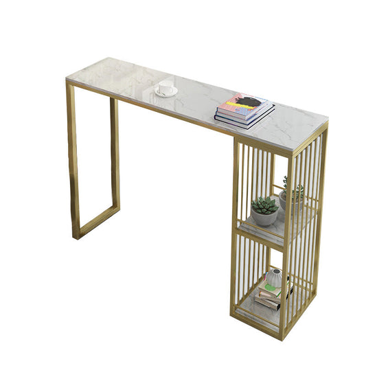 グラム41.3 "Hバーテーブルホワイトフェイクマーブルトップパブテーブルダイニングルーム用