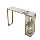 グラム41.3 "Hバーテーブルホワイトフェイクマーブルトップパブテーブルダイニングルーム用