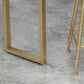 Glam Pub Height Dining Table Faux Marble Top Pub Table for Patio Use Clearhalo 'Bar Furniture' 'Bar Tables' 'bar_tables' 'furn' 'furn_bar_tables' 'Furniture' 'Kitchen & Dining Furniture' 6283340